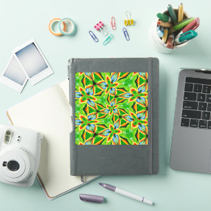Yellow Abstract Flower Pattern