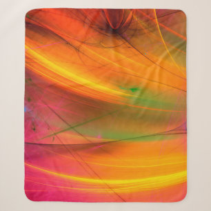 yellow abstract fractal background 3d rendering3d, sherpa blanket