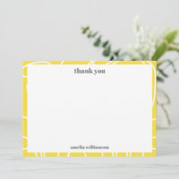 Yellow Abstract Line Bold Custom Bridal Shower