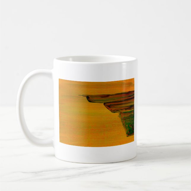 Yellow Abstract Mug (Left)