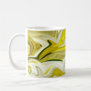 Yellow abstract pattern coffee mug