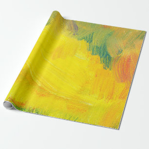 yellow abstract texture aol paind. hand drawn test wrapping paper