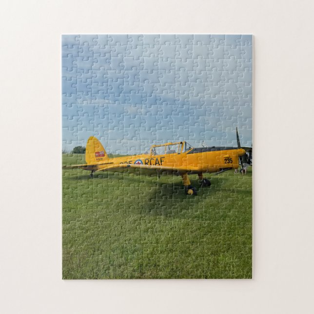 Yellow Aeroplane Photo Family Night Jigsaw Puzzle (Vertical)