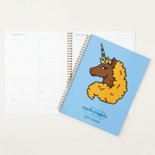 Yellow Afro Unicorn Planner