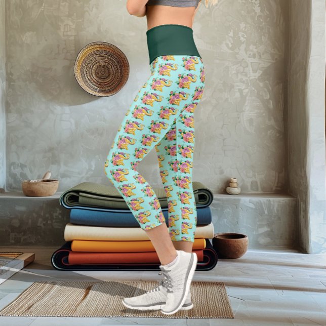 Yellow Albino Ball Python Capri Leggings (Creator Uploaded)
