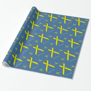 Yellow Alternating Rot. by Kenneth Yoncich Wrapping Paper