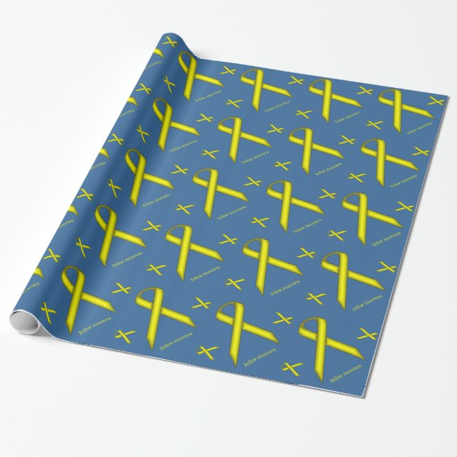 Yellow Alternating Rot. by Kenneth Yoncich Wrapping Paper (Unrolled)