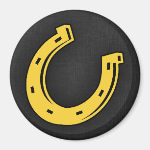 Yellow Amber Horseshoe Magnet