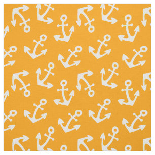 Yellow Anchor Fabric By the Yard