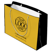 Yellow and Black Branded Business Logo Promotional