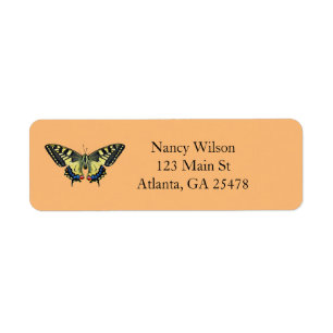 Yellow and black butterfly