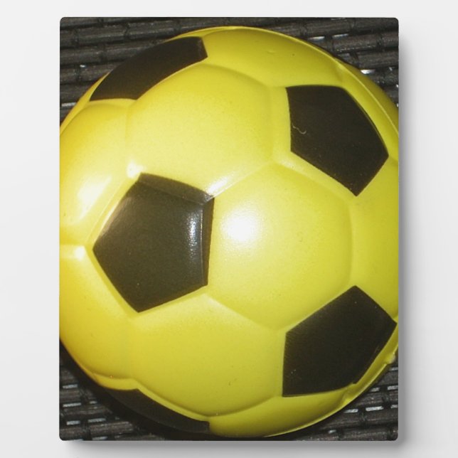 Yellow and black Football. Plaque (Front)