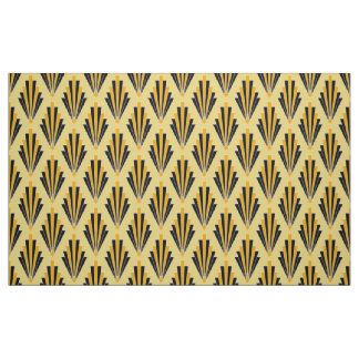 Yellow and Black Iconic Art Deco Fabric