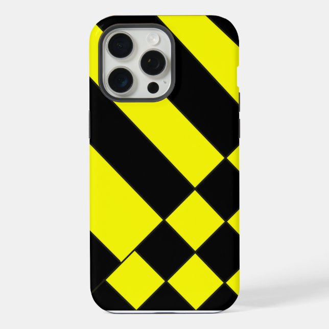 Yellow And Black iPhone Case (Back)