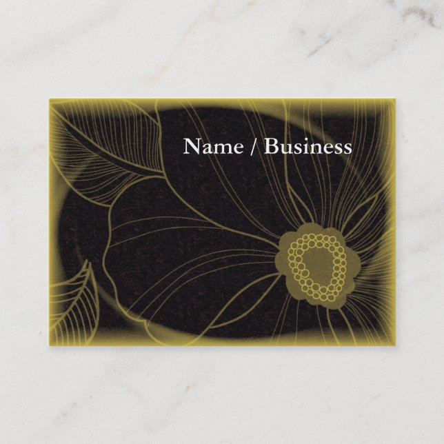 Yellow and black modern card (Front)