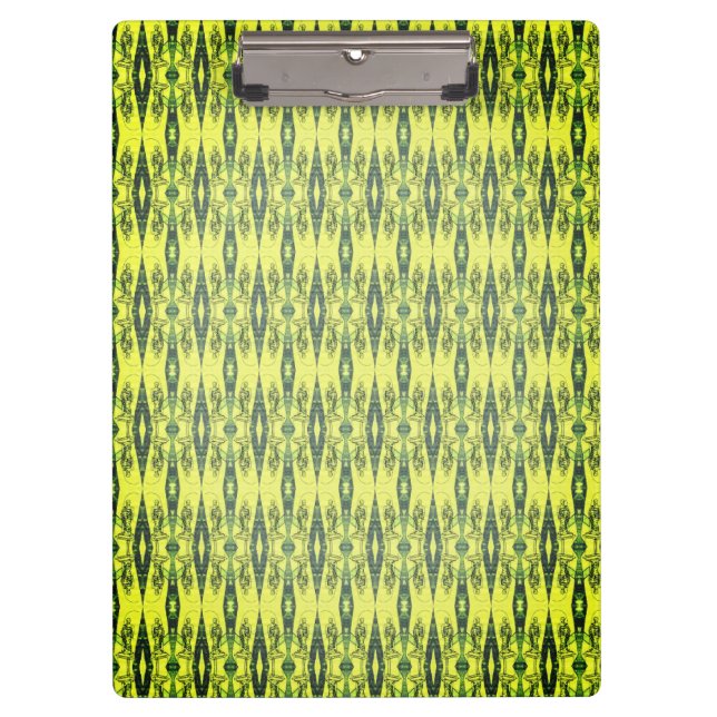 Yellow and black pattern clipboard (Front)