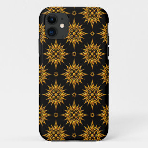 Yellow and Black Star Pattern Case-Mate iPhone Case