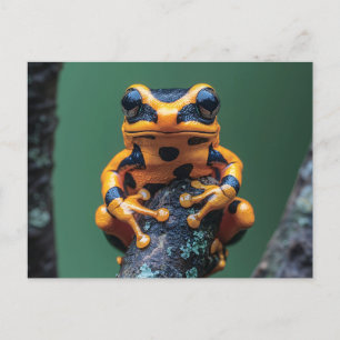 Yellow and Black Tree Frog Postcard