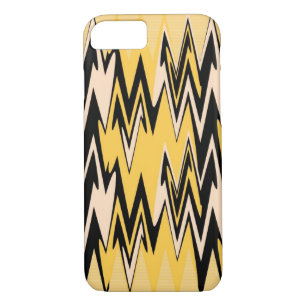 Yellow and Black Zigzag Abstract Chevron Case-Mate iPhone Case