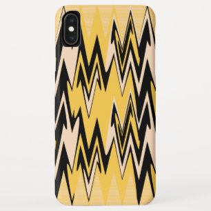 Yellow and Black Zigzag Abstract Chevron Case-Mate iPhone Case