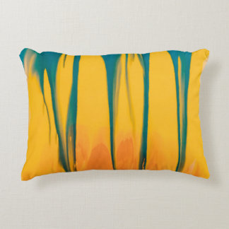 YELLOW AND BLUE APPAREL DECORATIVE CUSHION