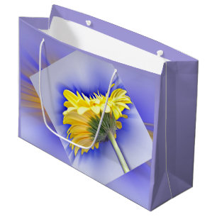 Yellow and blue large gift bag