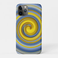 Yellow and blue spiral