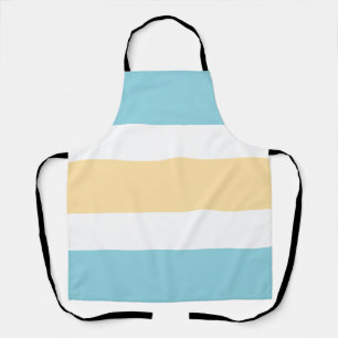 Yellow And Blue Stripes Apron