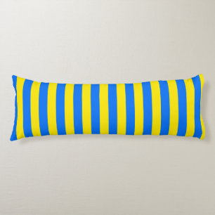 Yellow and Blue Stripes Body Cushion