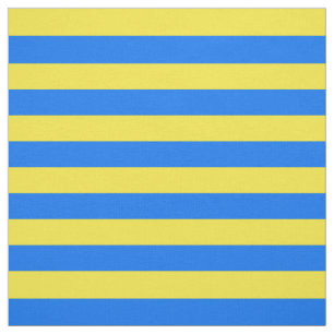 Yellow and Blue Stripes Fabric