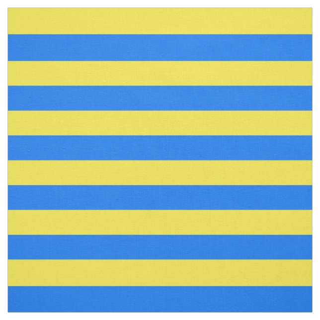 Yellow and Blue Stripes Fabric (Swatch)