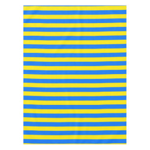 Yellow and Blue Stripes Tablecloth