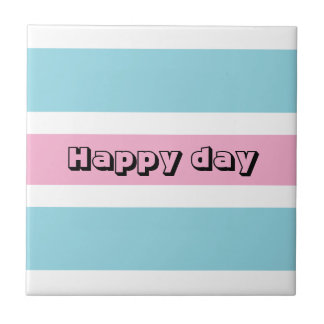 Yellow And Blue Stripes Tile