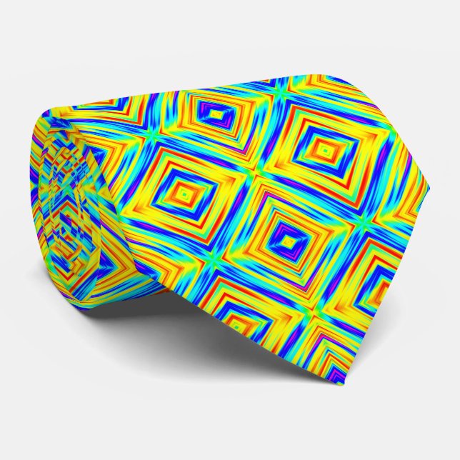 Yellow and Blue Tie (Rolled)