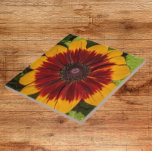 Yellow and Bronze Rudbeckia Floral Tile<br><div class="desc">Ceramic tile that features the photo image of a yellow and bronze coloured Rudbeckia flower. A lovely,  floral design! Select your tile size. Makes a great kitchen trivet!</div>