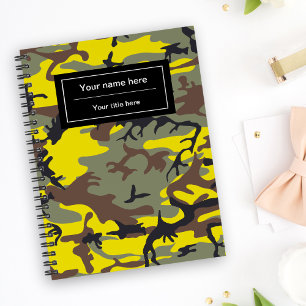 Yellow and Brown Camo, Camouflage, Military, Army Planner