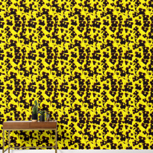Yellow And Brown Pansies, Wallpaper