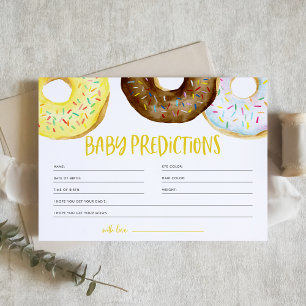 Yellow and Chocolate Doughnuts Baby Predictions Ga