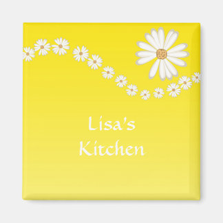 Yellow and Daisy Magnet