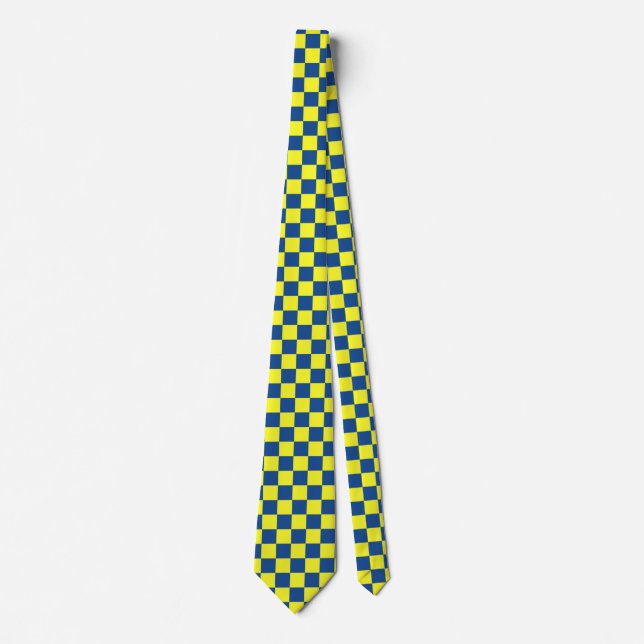Yellow and Dark Blue Tie (Front)