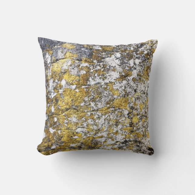 Yellow and gray cushion (Front)