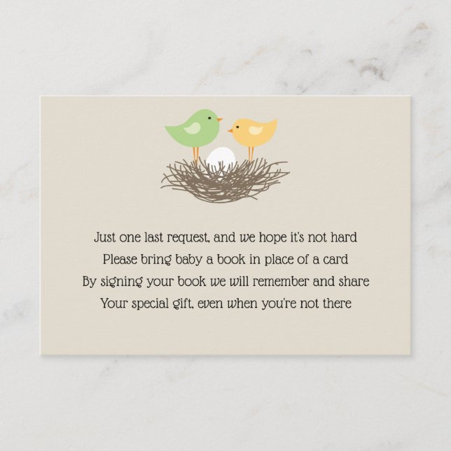 Yellow and Green Baby Bird's Nest Insert (Front)