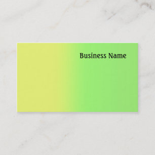 Yellow and green business card