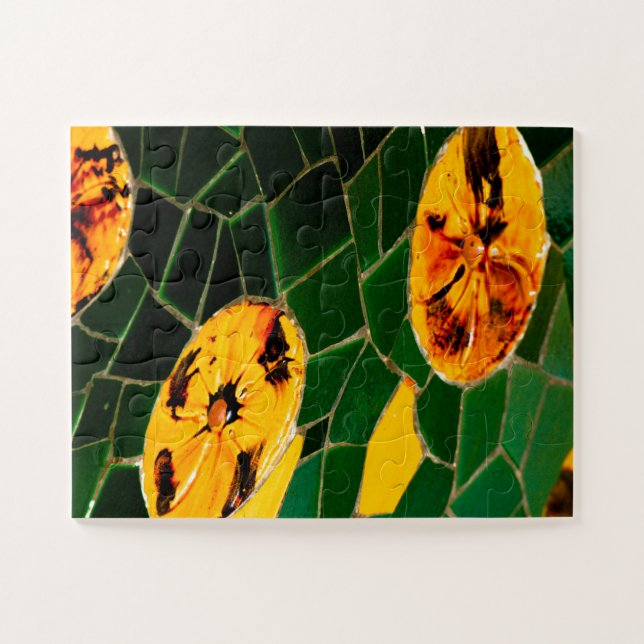 Yellow and Green Flower  Jigsaw Puzzle (Horizontal)