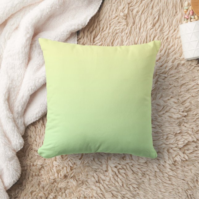 Yellow and Green Gradient Cushion (Blanket)