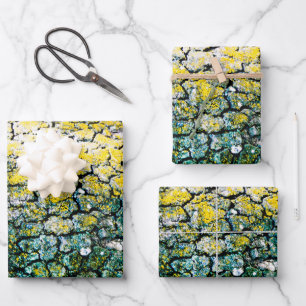 Yellow and Green Nature Wrapping Paper Sheet