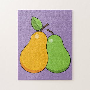 Yellow and Green Pears Jigsaw Puzzle