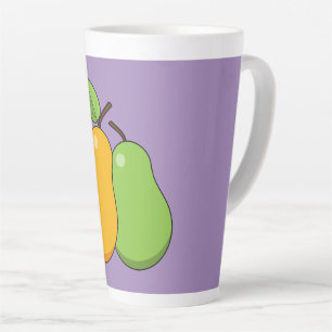 Yellow and Green Pears Latte Mug