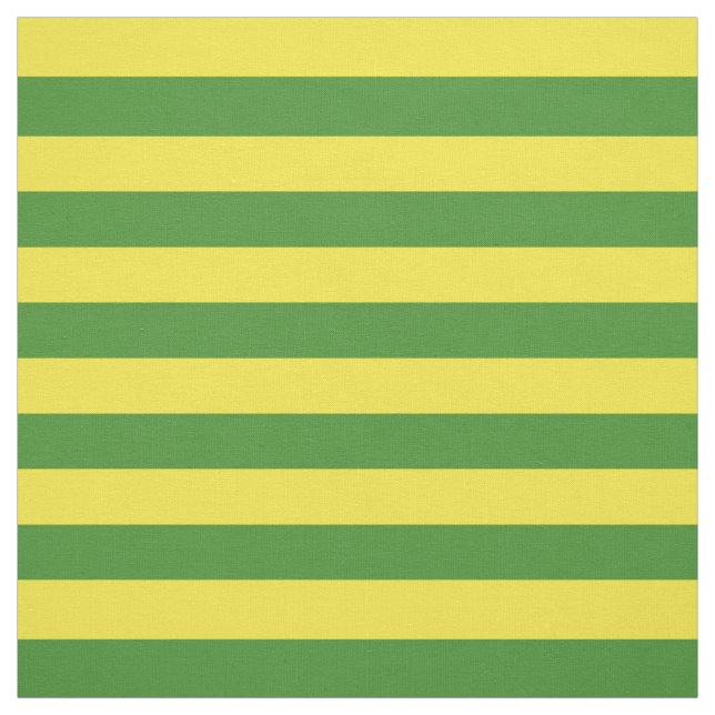 Yellow and Green Stripes Fabric (Swatch)
