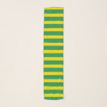 Yellow and Green Stripes Scarf<br><div class="desc">Abstract digital art of yellow and green stripes</div>